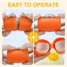 Egg Shell Opener, 2025 New Egg Cracker for Raw Eggs, Hard Boiled Egg Peeler
