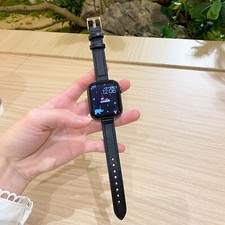 Leather Band Strap Thin Watch Wristband Fr iWatch Series 10 9 8 7 6 5 4 SE Ultra