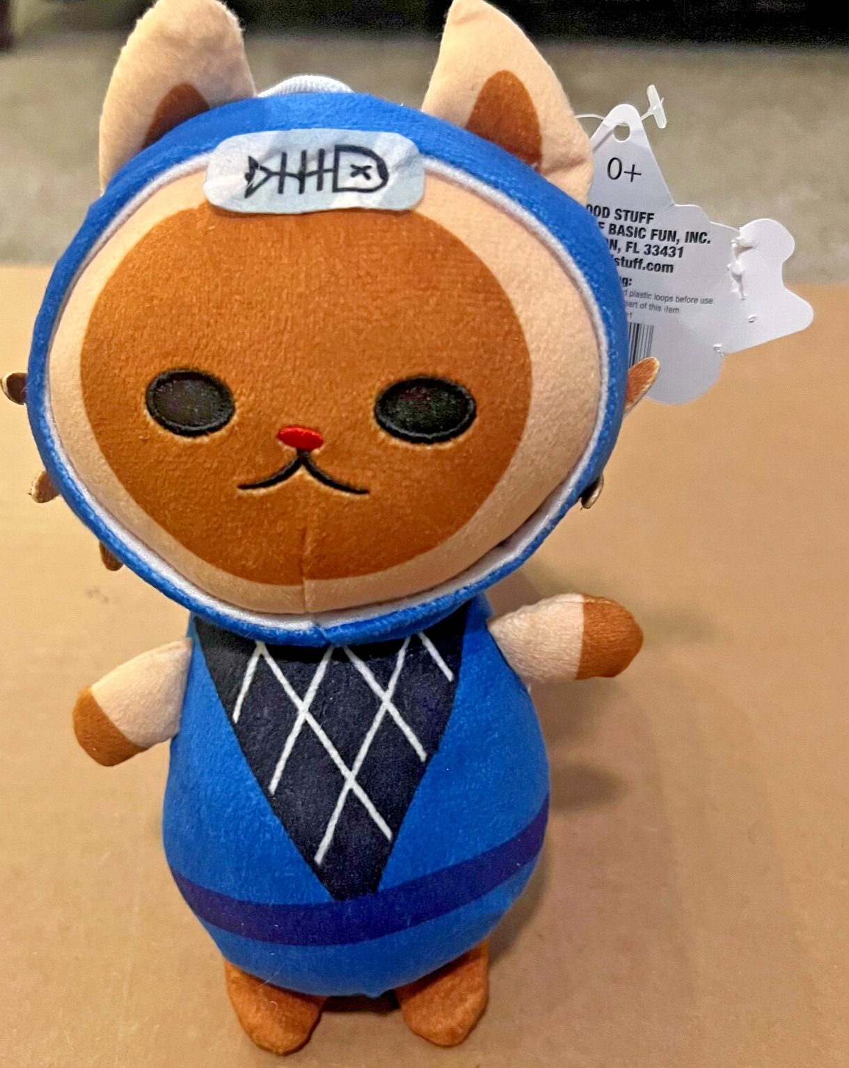 RARE Good Stuff Ninja Cat Plush Blue Hoodie NWT Basic Fun Collectible