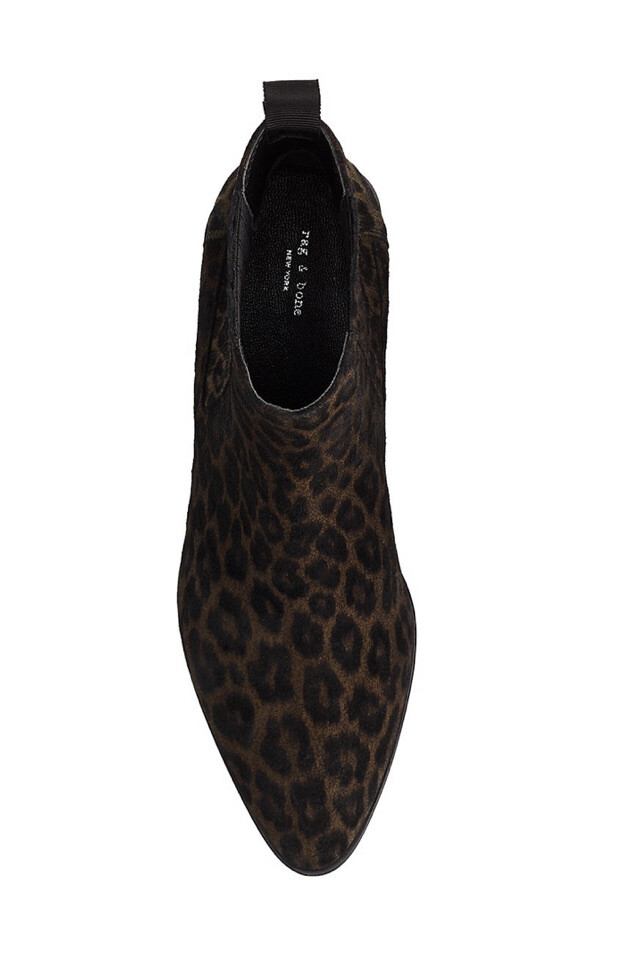 Rag & Bone Womens Rover Black Cheetah BOOTS US 8.5 Eu38.5