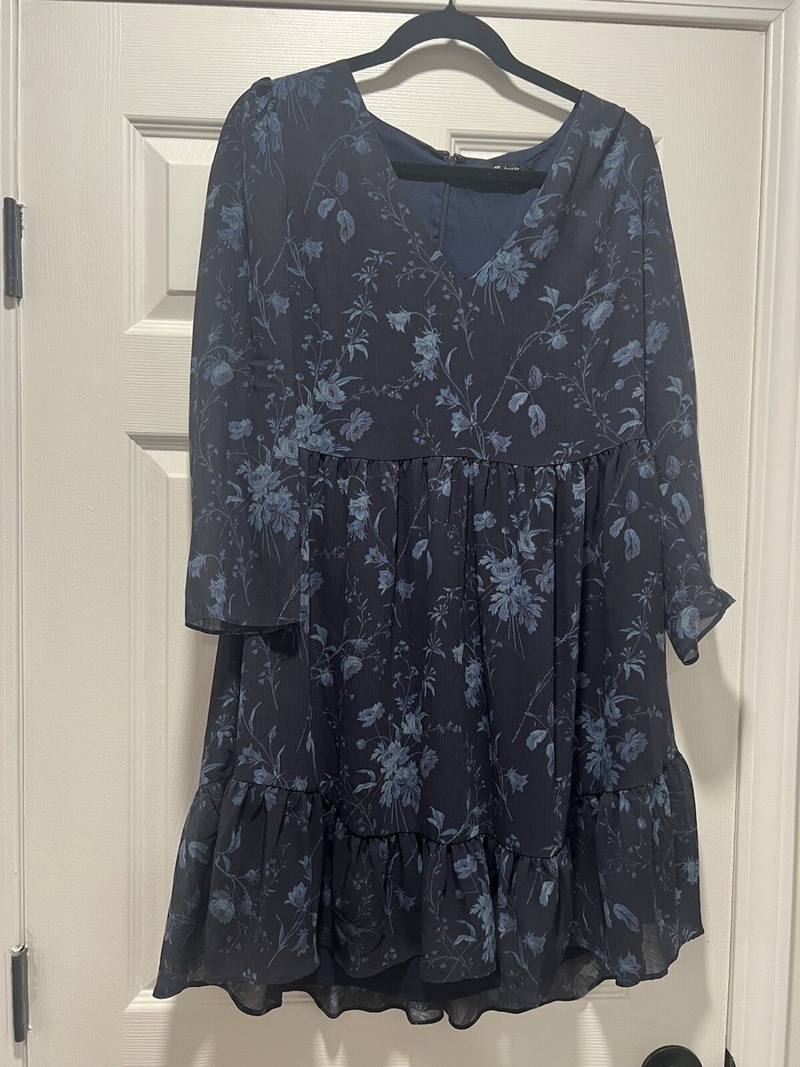 Madewell Blue Floral Dress Madewell Blue Floral Dress