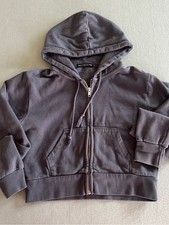 Brandy Melville Navy Blue Zip Crystal Hoodie