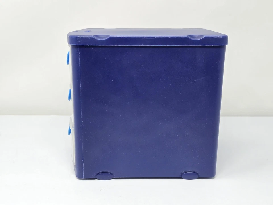 Sterilite Small 3 Drawer Desktop Plastic Organizer Navy Blue with Pull Knobs - Image 4 of 4