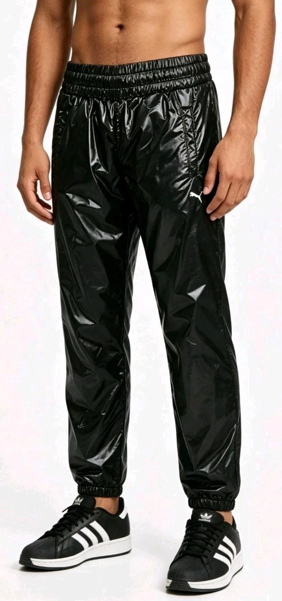 Puma track pants ladies unisex wet look glanz chile Pvc cal surf new shiny
