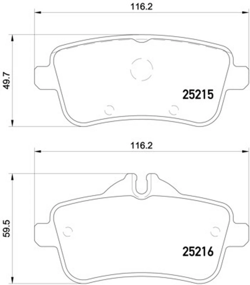 Hella Pagid 355020161 Disc Brake Pad Set For 12-14 GL63 AMG ML63 AMG Foto 2 de 4