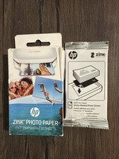 HP Zink Photo Paper 2x3" for HP Sprocket Photo Printers, 30 Sheets- SEALED
