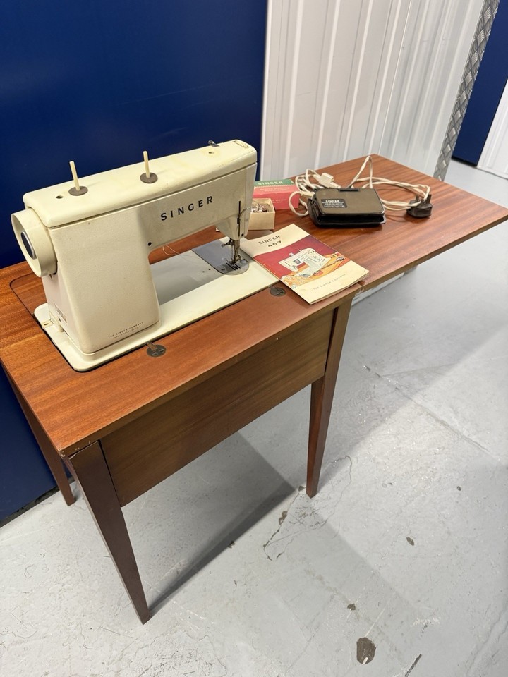 Singer 467 Sewing Machine And Desk Foot Pedal Instruction Book. Not ...