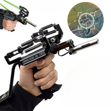 Pro Slingshot Hunting Fishing Shooting Set Heavy Duty High Velocity Laser Shoot