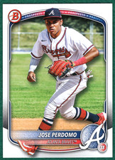 Jose Perdomo - 2025 Bowman Prospects #BP-106 - Atlanta Braves Baseball Card