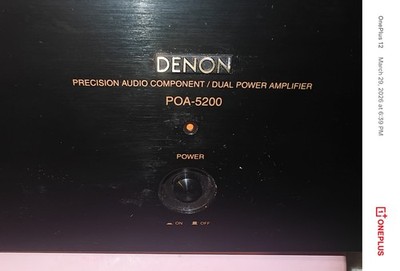 DENON DUAL AMP  POA5200  STEREOPHILE PRODUCT OF THE YEAR  THX Certificat G2U