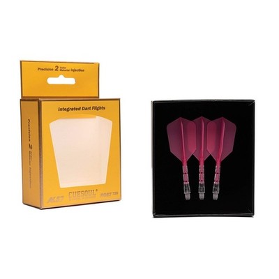 CUESOUL ROST T19 Integrated Dart Shaft and Flight Slim Shape,Set of 3-Pink