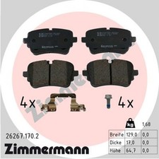 ZIMMERMANN Bremsbelagsatz Scheibenbremse 26267.170.2 für VW TOUAREG CR7 RC8 TFSi