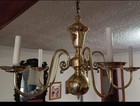 Brass 5 light Chandelier  — photo 3