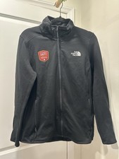 Women s L The North Face Black Fleece Full Zip Track Jacket Corporate Logo
