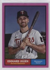 2024 Topps Archives 1961 Topps Pink Foilboard Edouard Julien #42 0e3u