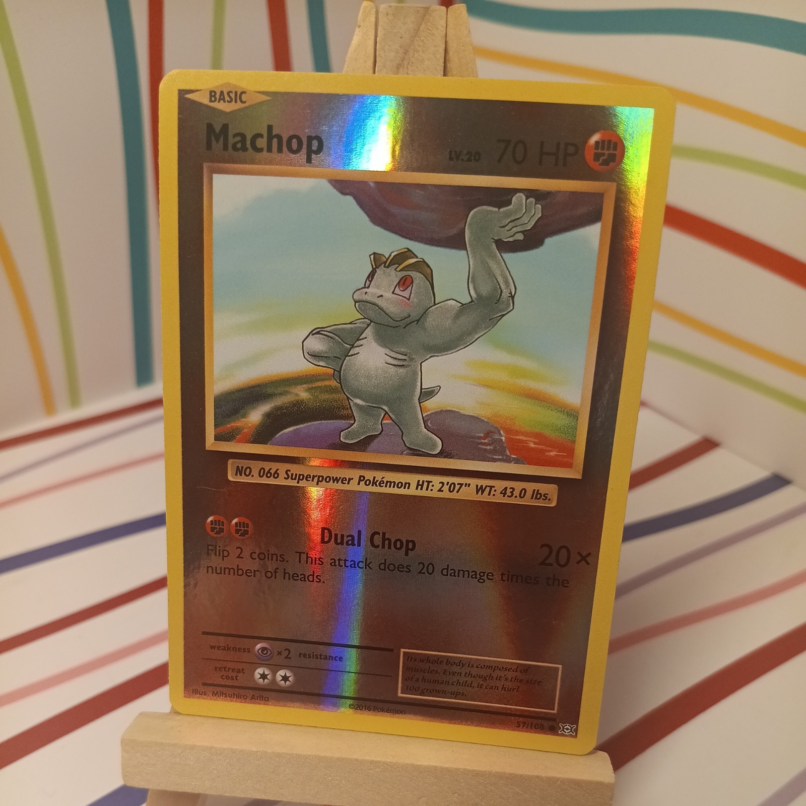 Machop 57/108 XY - Evolutions NM Reverse Holo English Pokemon