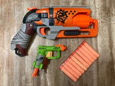 Two Hasbro Nerf Blasters Zombie Strike Hammer...