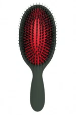 Boar Bristle Paddle Hair Brush Oval Detangling Brush with Nylon Pins, Anti-Frizz
