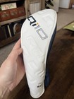 TaylorMade QI10 Wood Head Cover White Navy Blue Golf Synthetic Leather — photo 1
