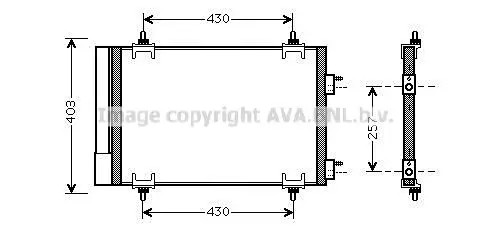 AVA COOLING SYSTEMS CNA5230D Condensatore con essiccatore - Immagine 2