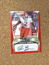 2023 Leaf Draft - Autographs Jakorian Bennett #BA-JB2 Red (AU, RC)