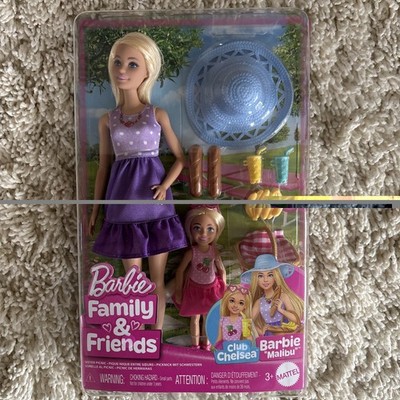 Barbie FAMILY & FRIENDS - Barbie Malibu & Club Chelsea - NEU