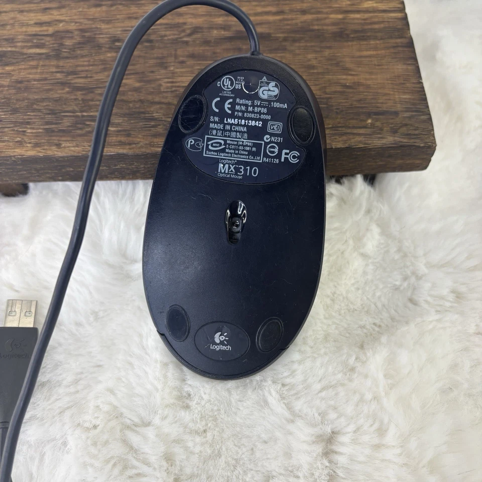 Logitech MX310 Wired Optical Gaming Mouse M-BP86  Cleaned & Tested - Image 3 of 4