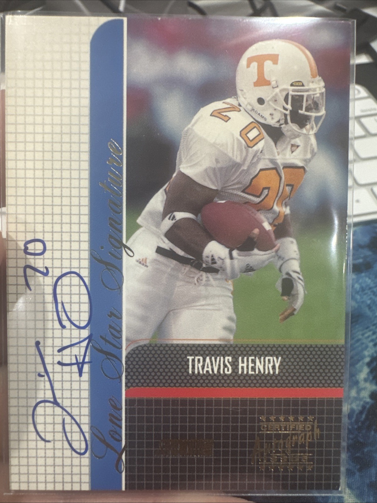 Travis Henry Stadium Club Lone Star Signatures #LSTH Lone Star Signatures