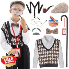 WooWee Boys 100 Days of School Old Man Costume Dress Up