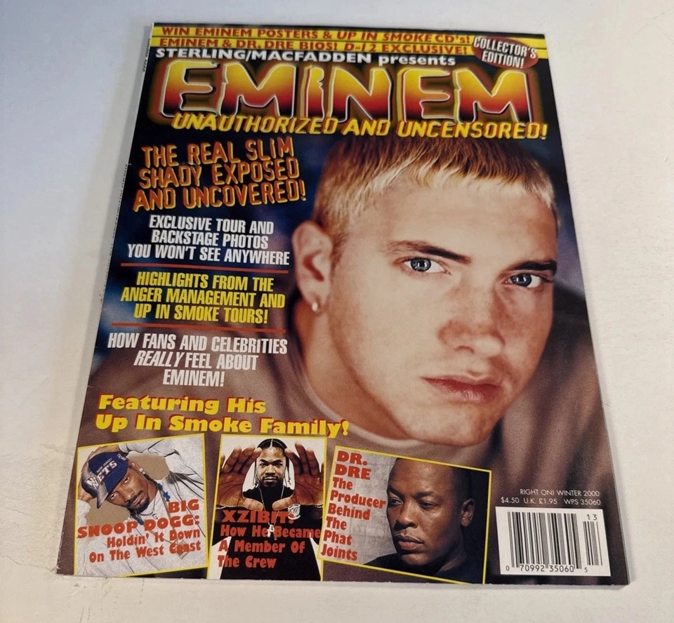 Eminem Lot Of 3 Vintage 2000-01 Rare Full Magazines MAD Collectors Edition Spin - Image 3 of 4