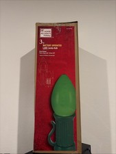 3 ft Home Decorators Battery Operated LED Jumbo Bulb Holiday Yard Decor Green