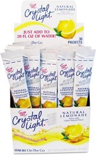 Crystal Light Products Light-Flavored Drink Mix, Lemonade, 30 8-oz....