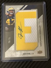 2015 Upper Deck - Rookie Lettermen Signatures Jake Ryan #RL-JR /75 (AU, RC)