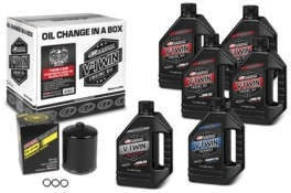 Kit de cambio de aceite sintético Máxima Twin Cam con filtro negro 90-119016PB Foto 3 de 4