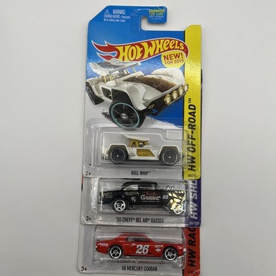 HotWheels 1968 Mercury Cougar 1955 Chevy Bel Air Gasser Bull Whip