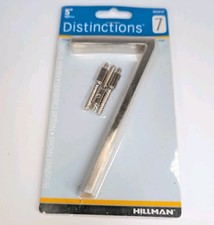 Hillman 5" Floating or Flush Mount House Address Numbers Brushed Silver 6