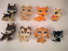 8pcs/lot LPS Toys Littlest Pet Shop Short Hair Cat Dog Animal Figures 055