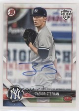 2018 Topps Holiday Bowman Auto 36/99 Trevor Stephan #TH-TS Auto s7f