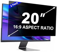  2 Pack 20 Inch Computer Privacy Screen for 16:9 Aspect Ratio Widescreen