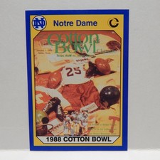 Notre Dame College Football Cotton Bowl Card 59 (A)