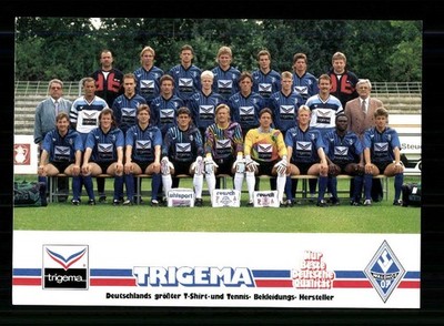 Original Mannschaftskarte Waldhof Mannheim 1991-92 Ohne Unterschrift