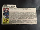GI JOE: COBRA INTELLIGENCE OFFICER (FILE CARD) (BARONESS)b