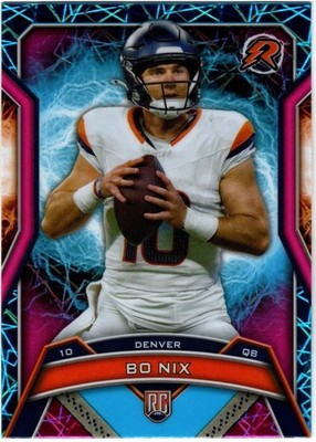 Topps Resurgence 2024 - Rookie - Blue Pink Spark - Bo Nix - 125 - Denver