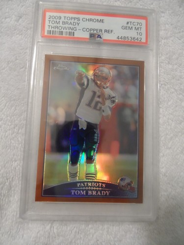 2009 Tom Brady [Throwing Copper Refractor] #TC70
