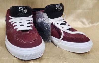 VANS SKATE HALF CAB Port Royale Maroon MEN'S Size 11  721454 NEW no Box +X LACES