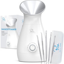 Nanosteamer Large 3-In-1 Nano Ionic Facial Steamer with Precise Temp Control - H