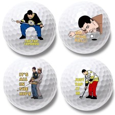 4 Pcs Funny Golf Balls for , Father s Day Christmas Novelty Golfer Gift for D...