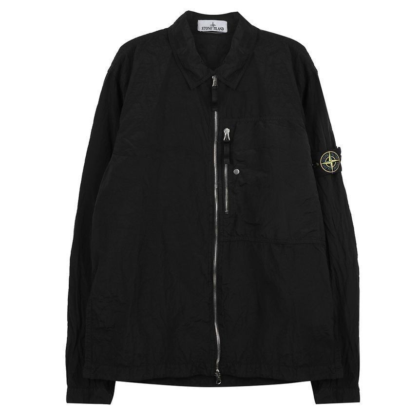 Stone Island Zip Pocket Overshirt - Luxury Regular Fit Style