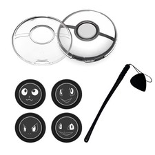 Clear PC Protective Case+4Pc Adhesive Pads +Hand Strap Kit For Pokémon GO Plus+