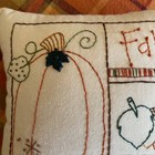 Fall Hand Stitched Primitive Shelf Sitter Pillow — photo 2